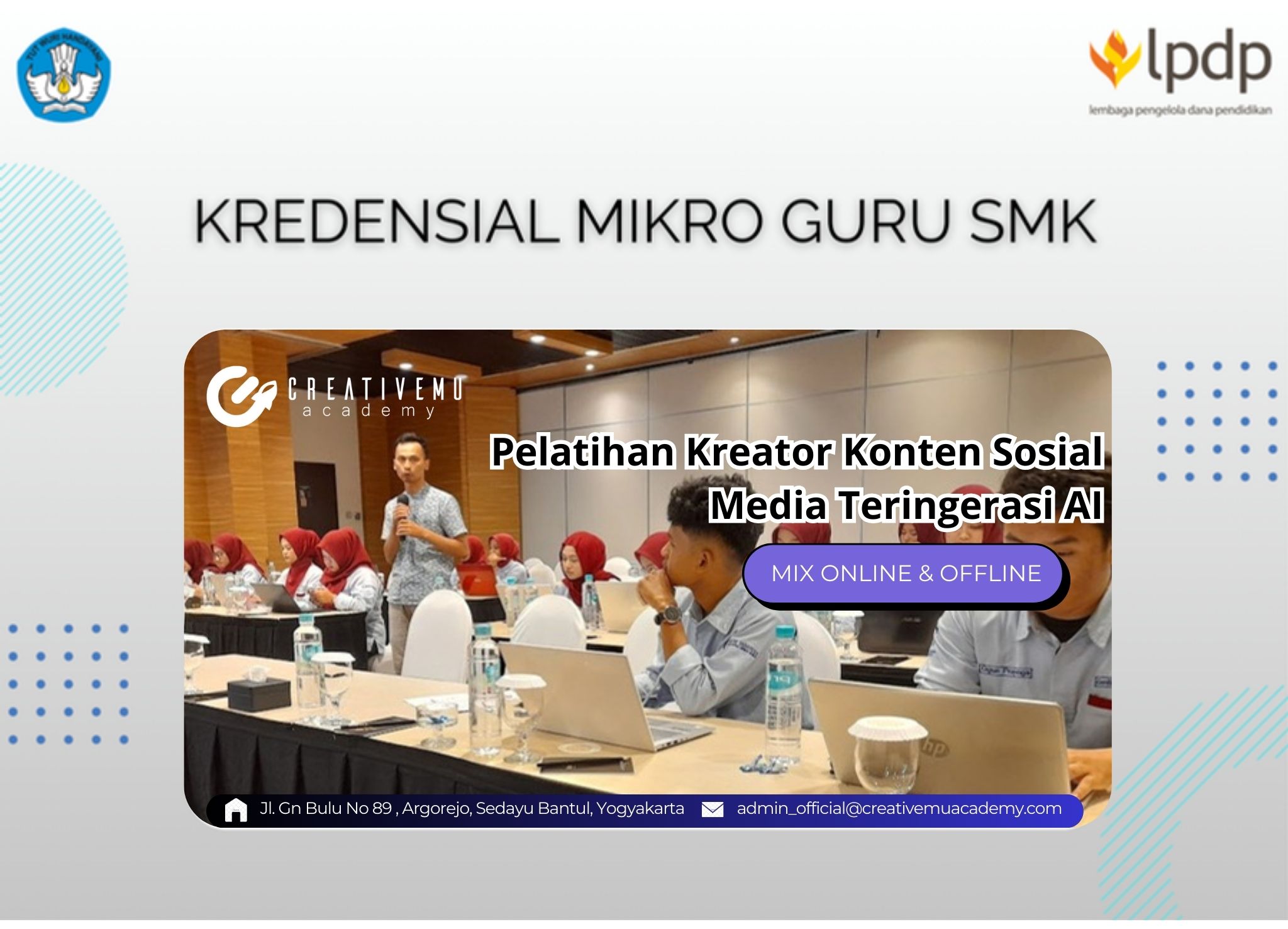 PELATIHAN KREATOR KONTEN SOSIAL MEDIA TERINGERASI AI